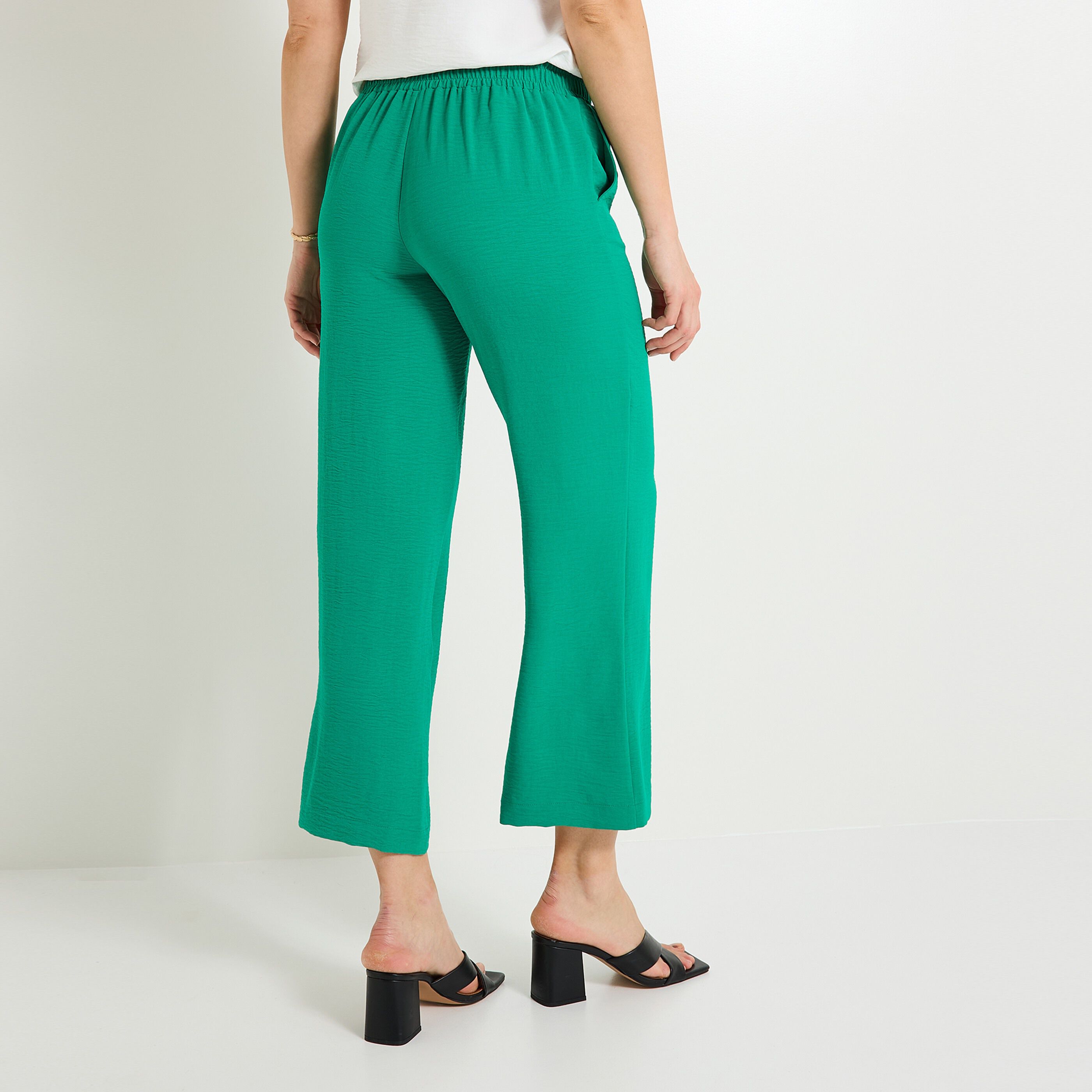Pantalon large fluide femme