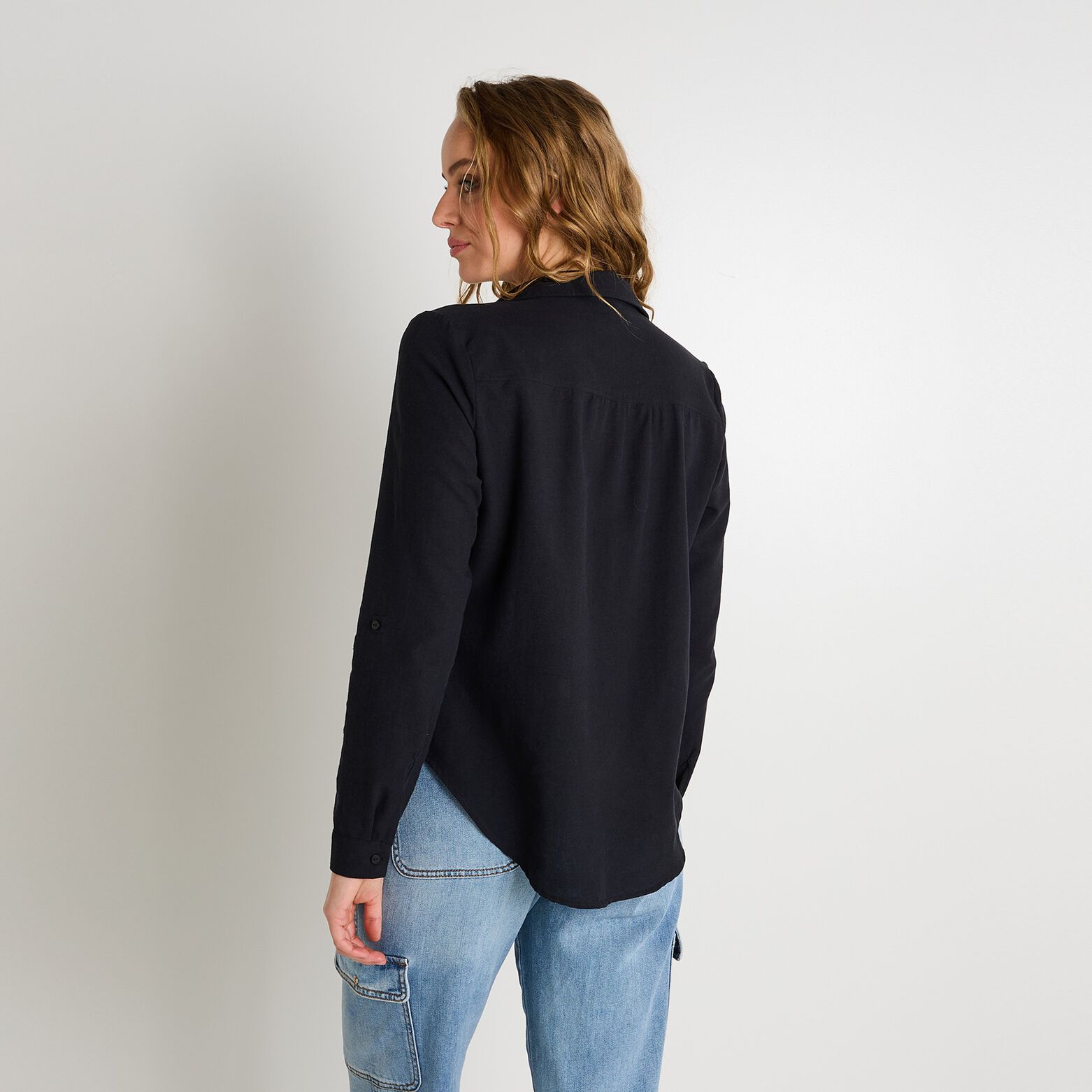 Blouse col chemise femme