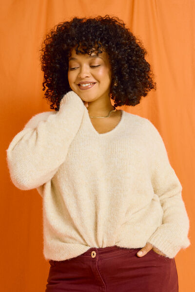 Pull imprimé coloré femme