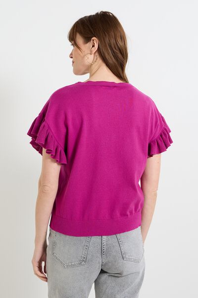 Pull à volants femme