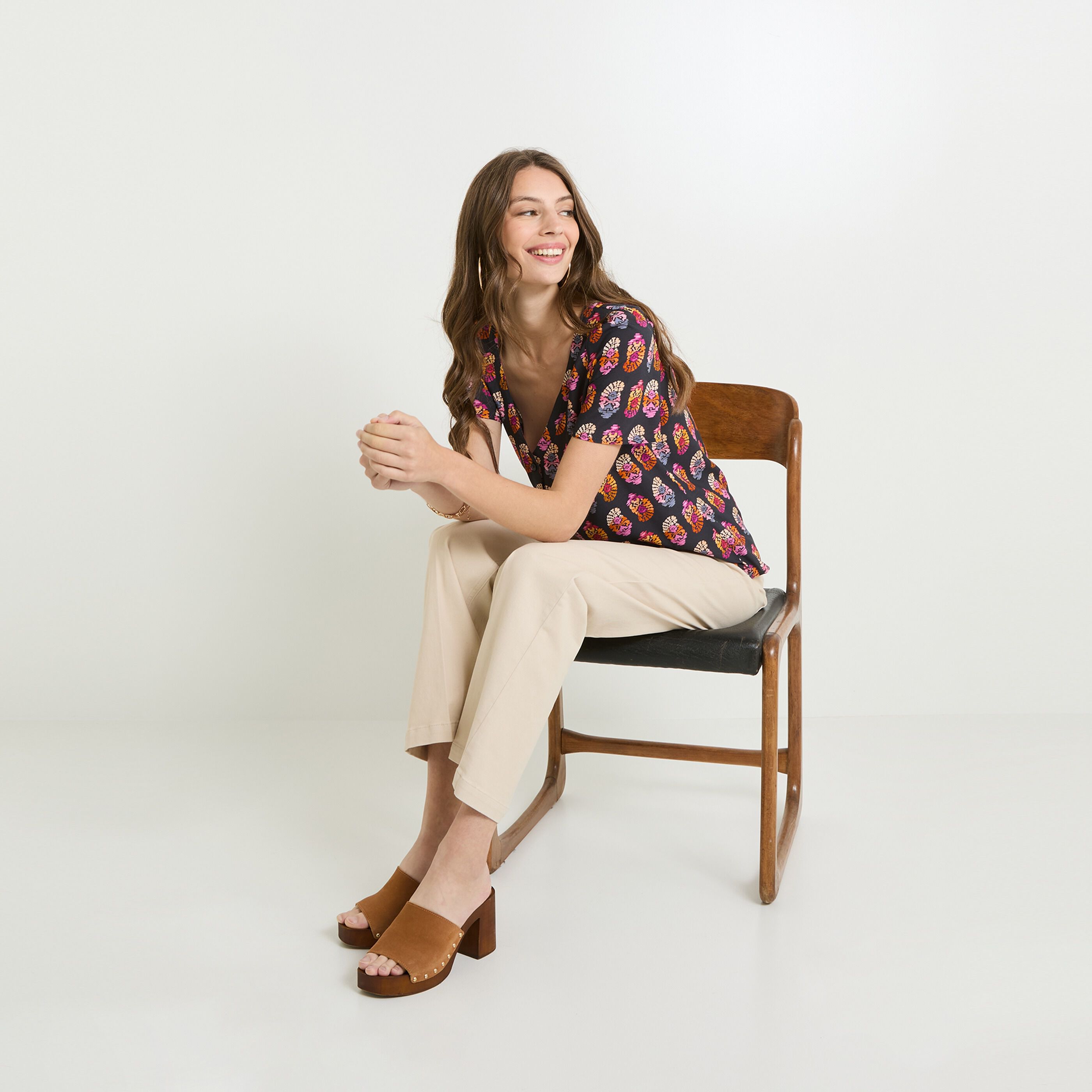 Chemise manches courtes femmes