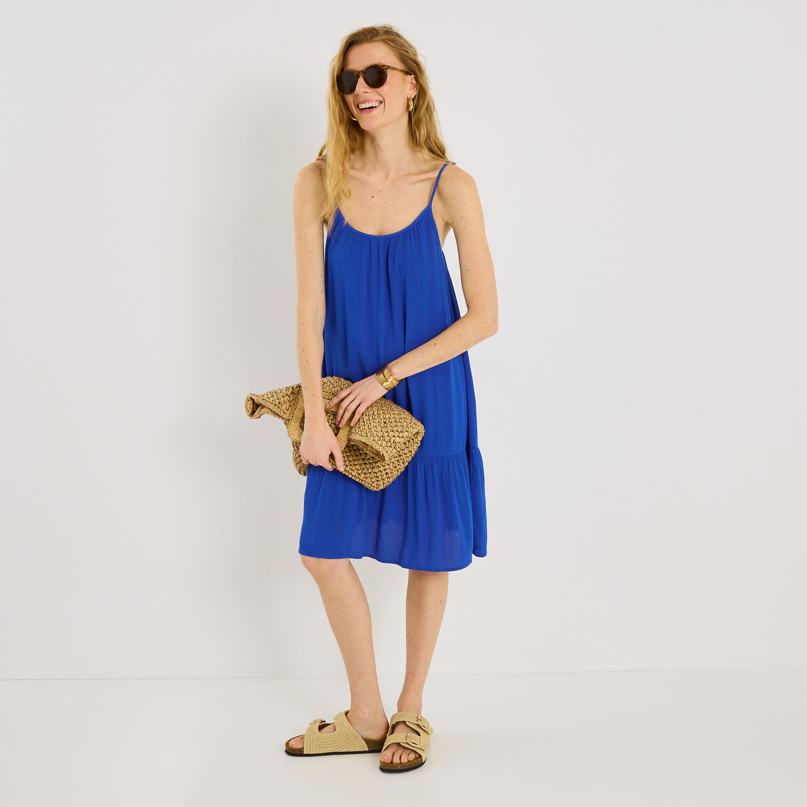 Robe courte fines bretelles