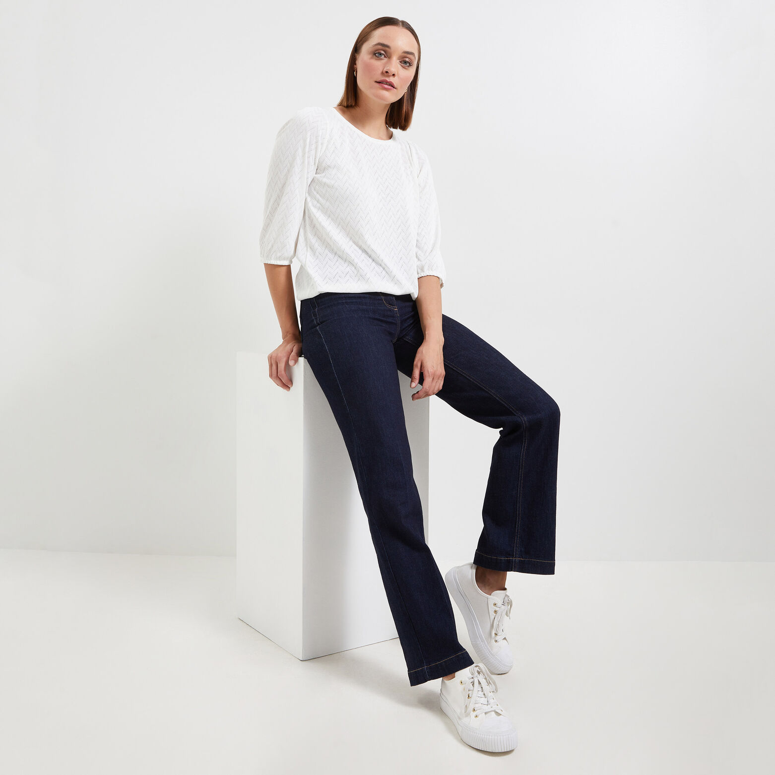 Tshirt maille ajourée femme