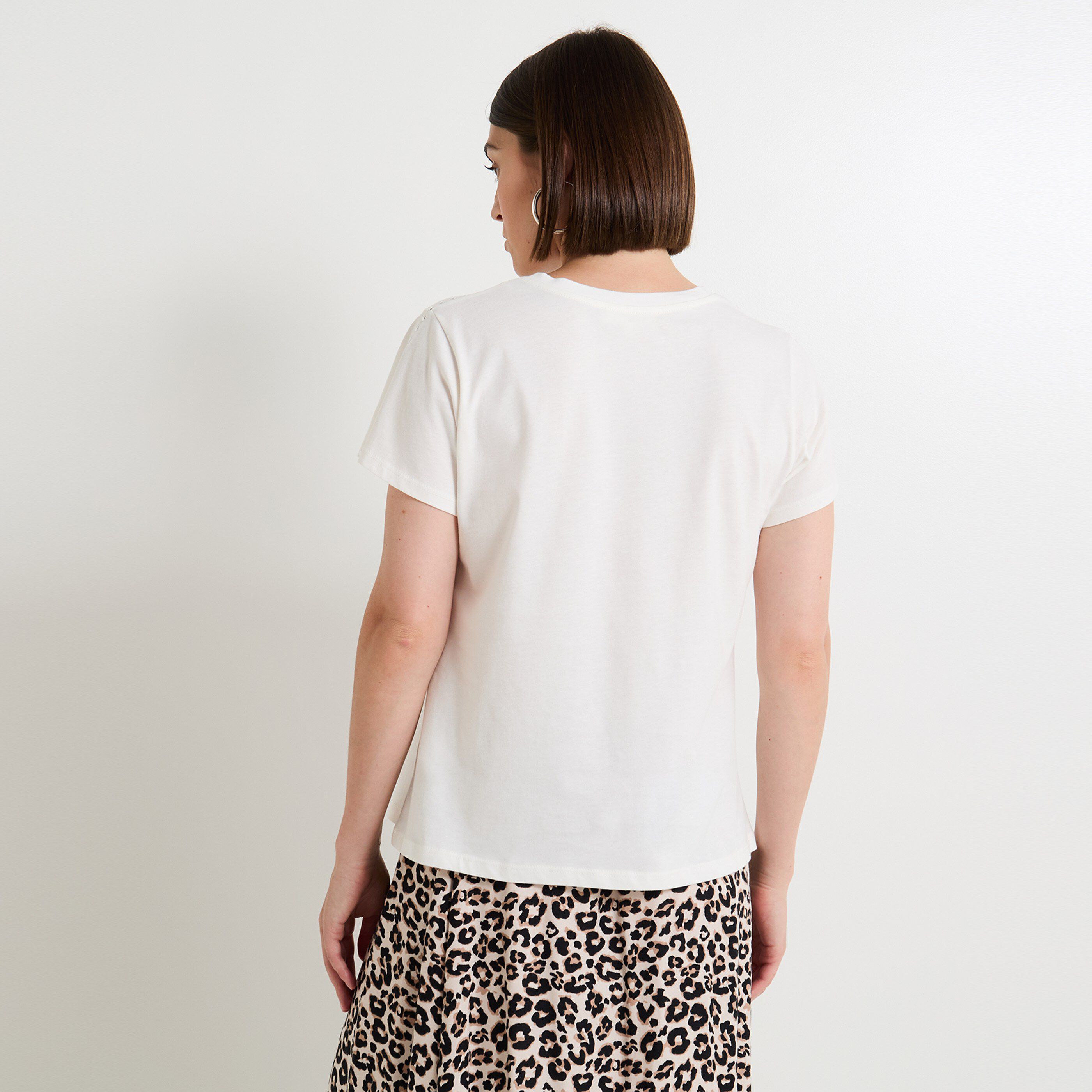 T shirt col rond femme