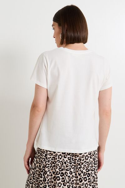 T shirt col rond femme