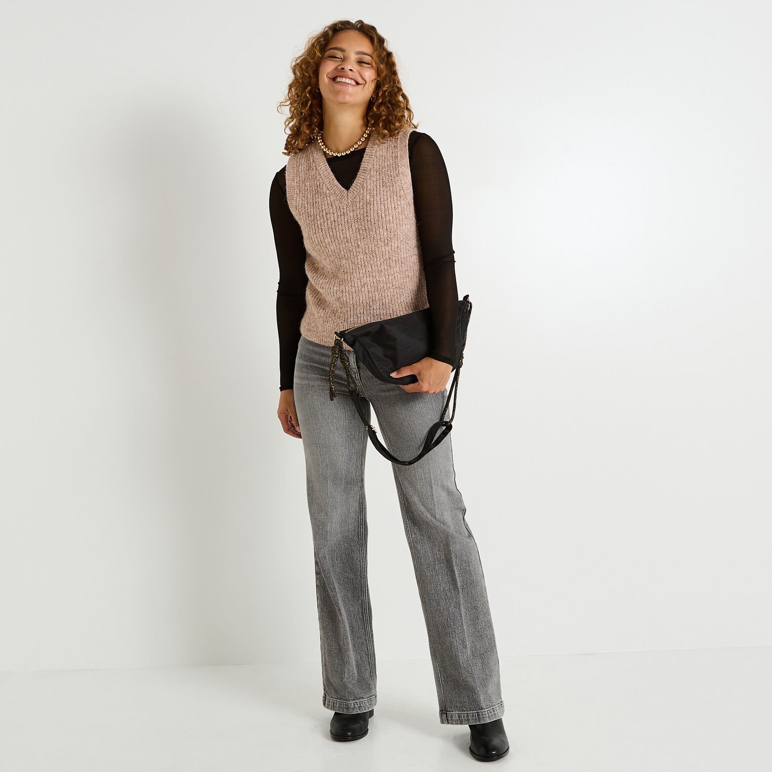 Pull sans manches femme