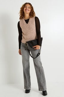 Pull sans manches femme