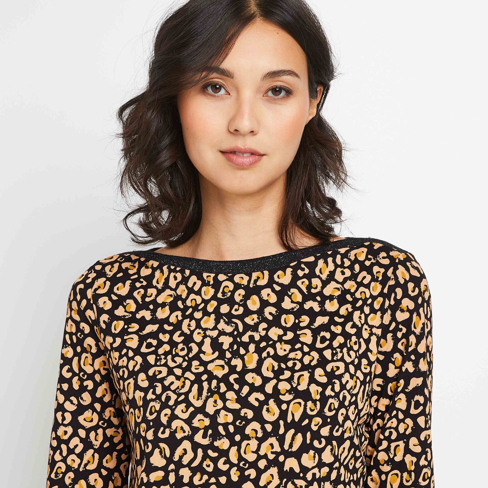 T-shirt col bateau femme
