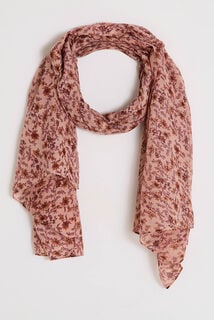 Étole longue imprimé fleuri femme
