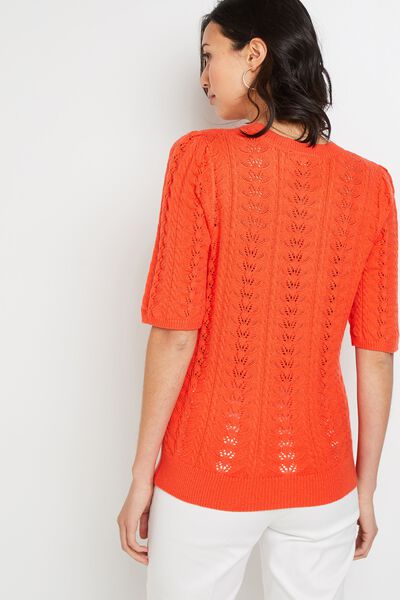 Pull manches courtes femme