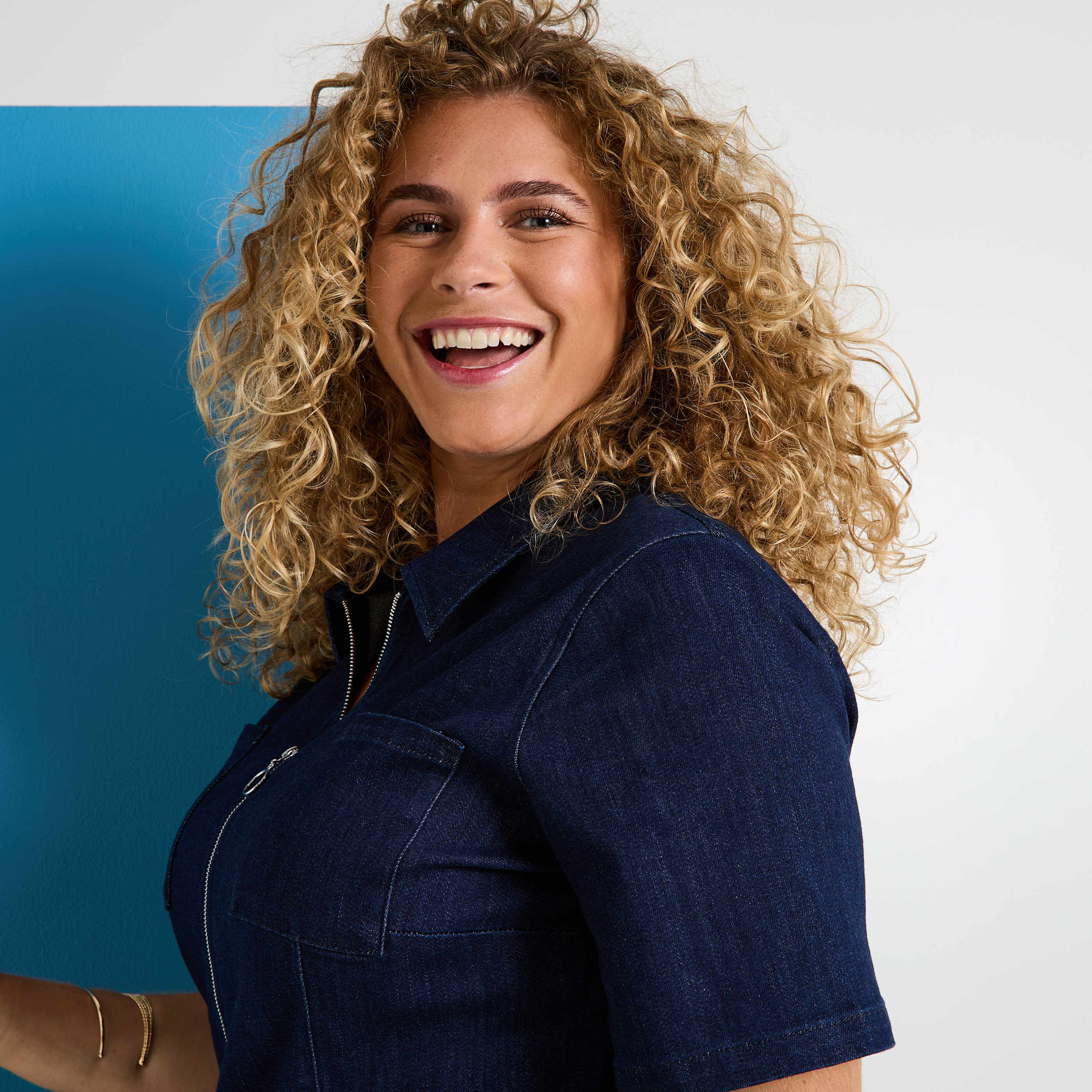 Combinaison longue en denim femme