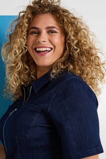 Combinaison longue en denim femme