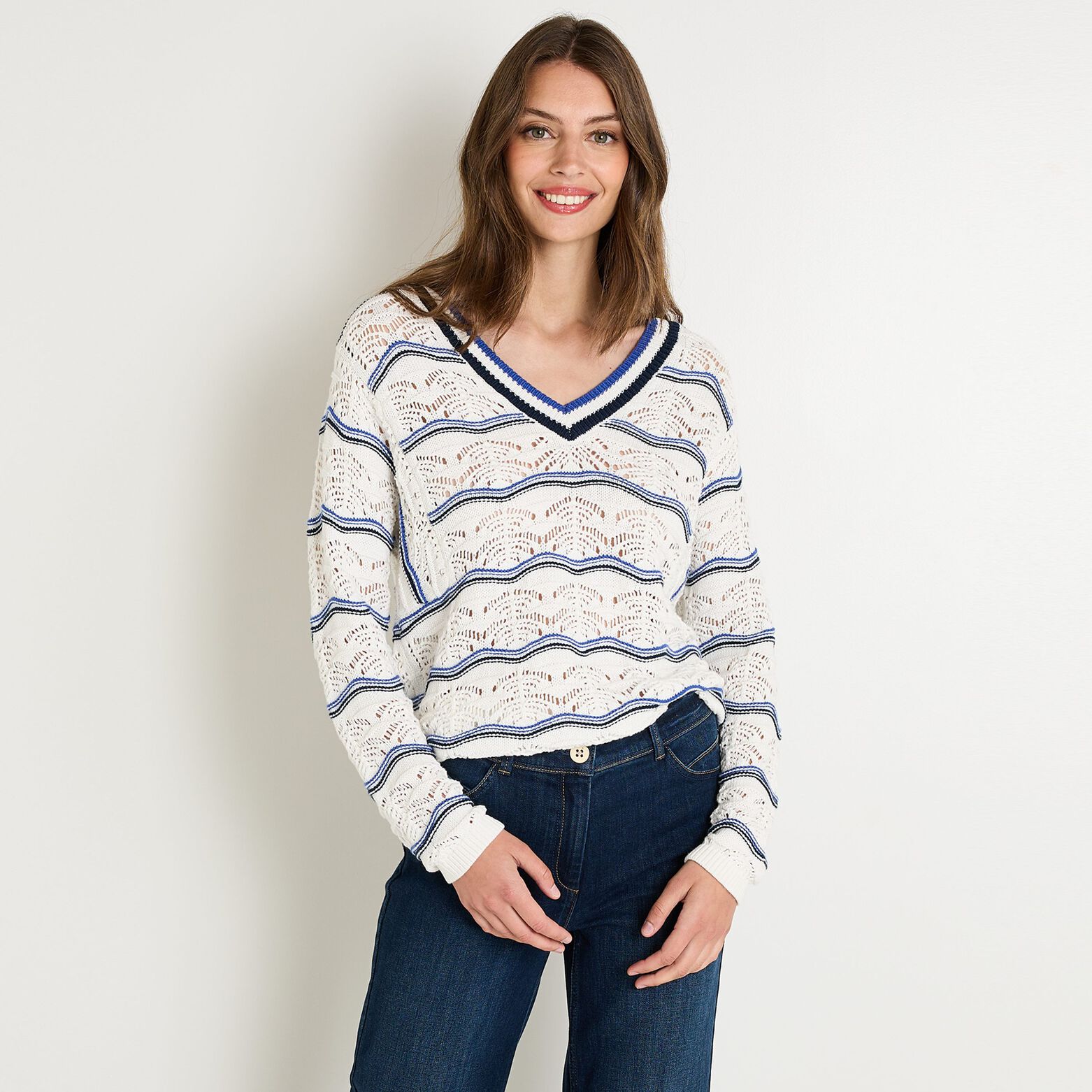 Pull manches longues femme