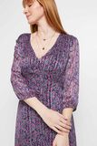 Robe longue imprimée femme