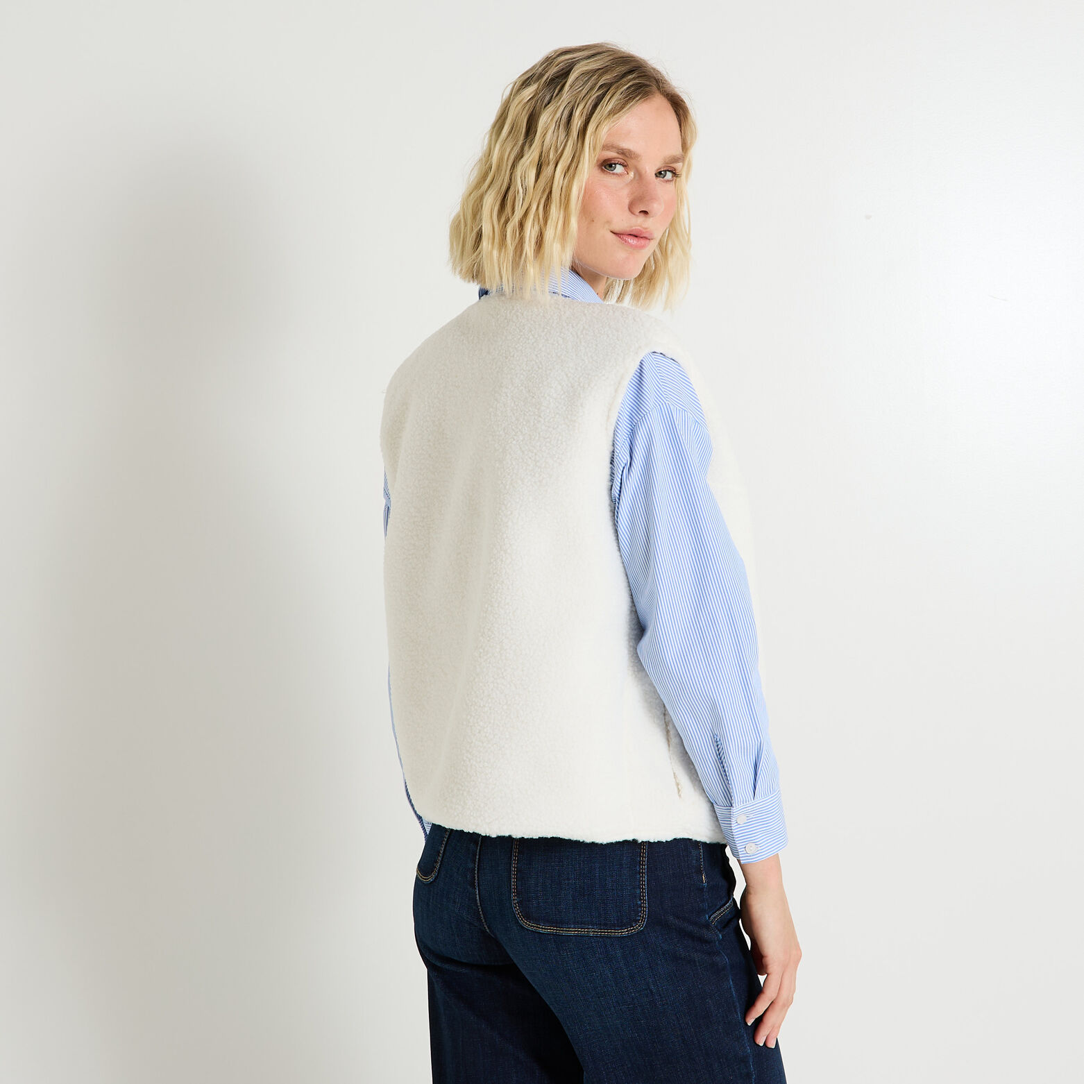 Doudoune sans manches réversible femme