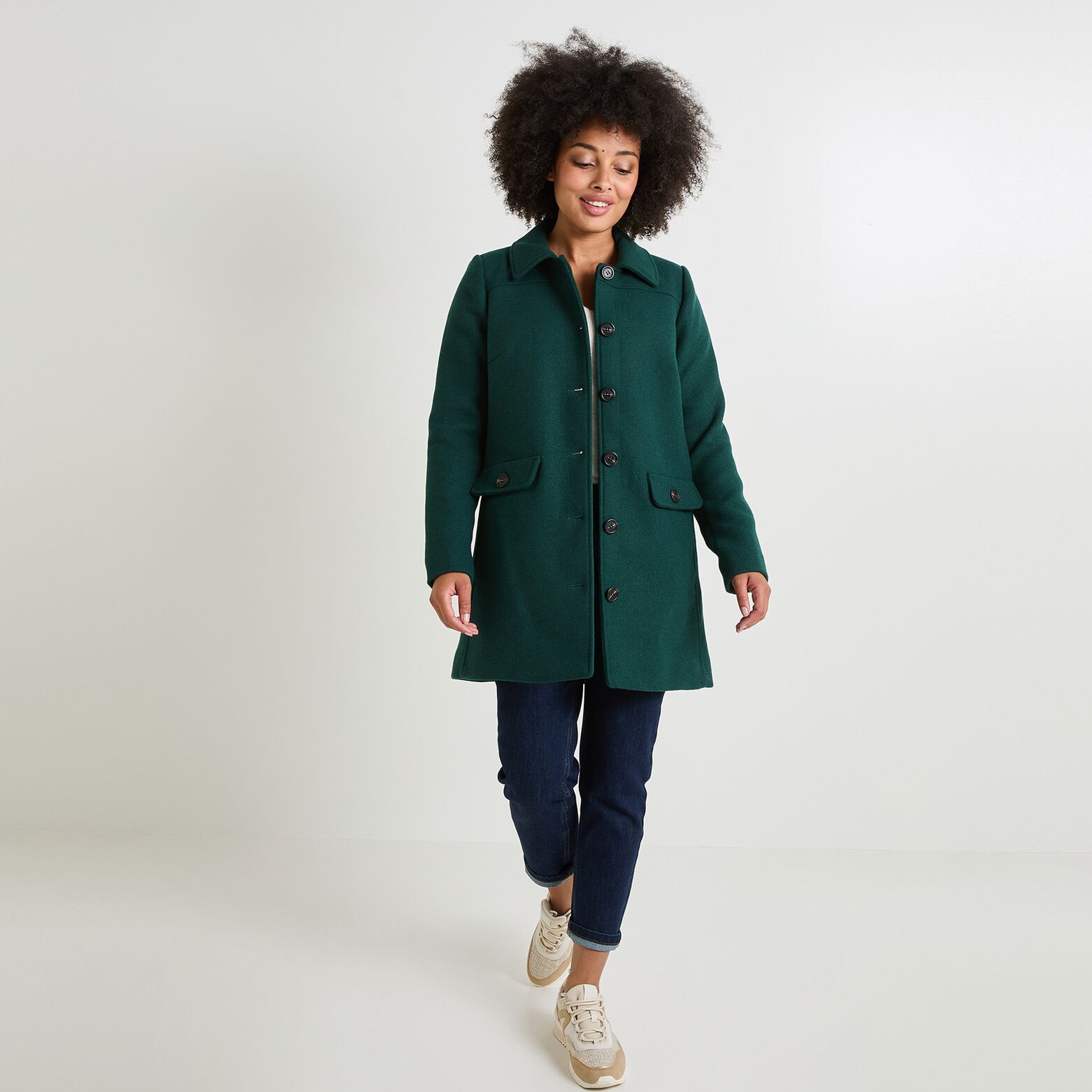 Manteau mi-long femme