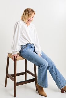 Chemisier col montant femme