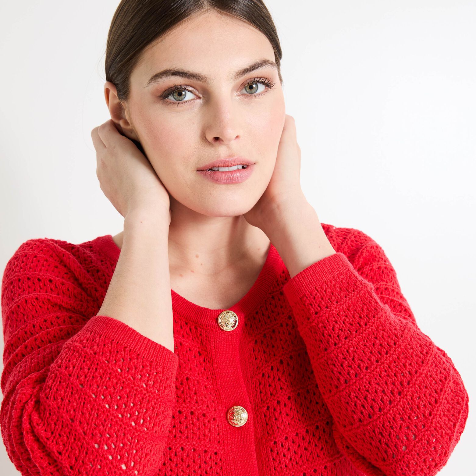 Gilet boutonné femme