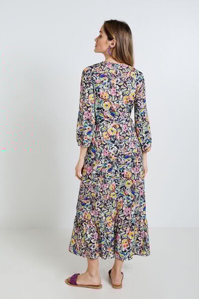 Robe longue imprimée femme