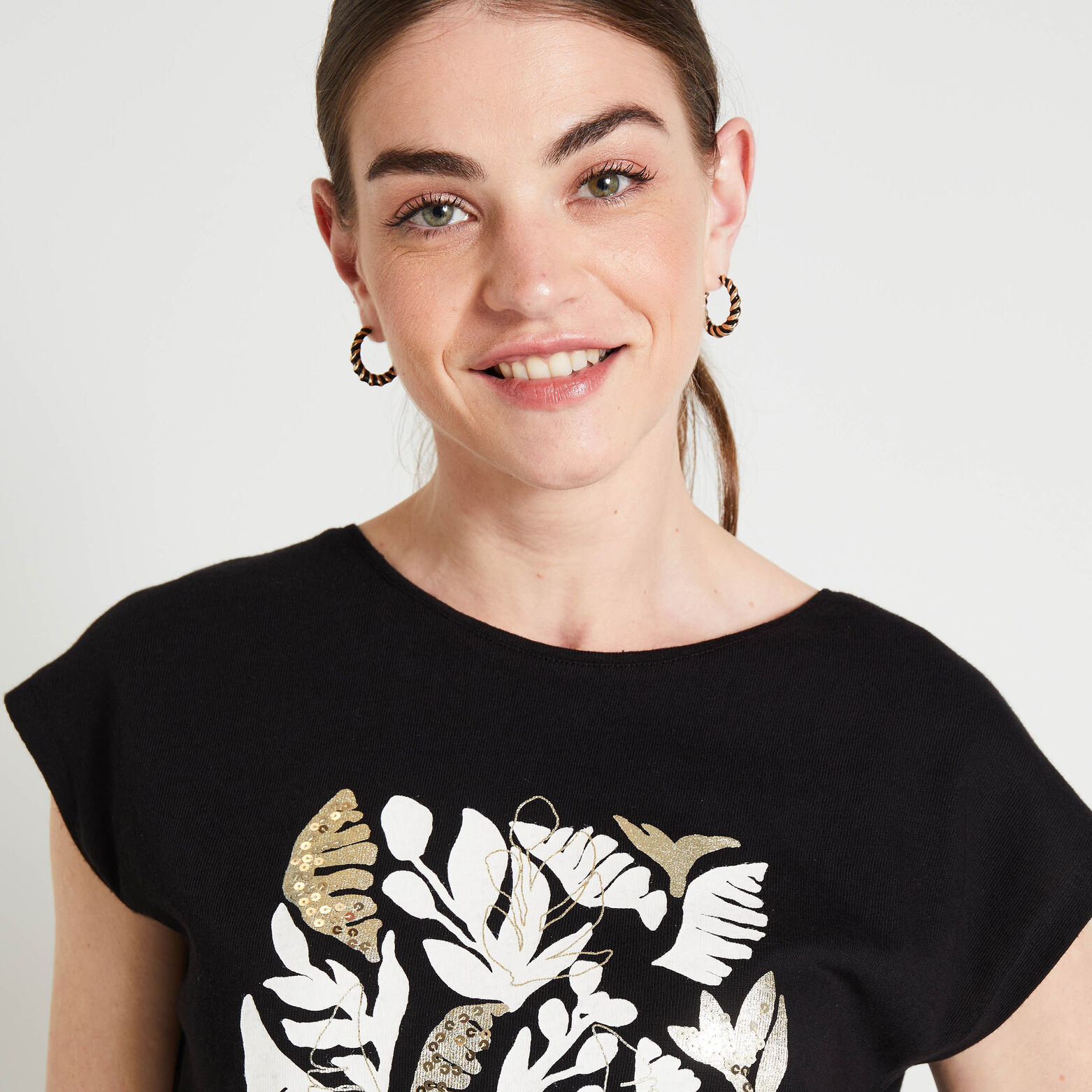 Tshirt print femme