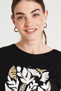 Tshirt print femme