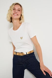 T-shirt col rond femme