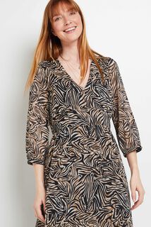 Robe longue imprimée femme