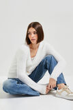 Gilet fluffy femme