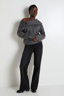 Pull col bardot femme