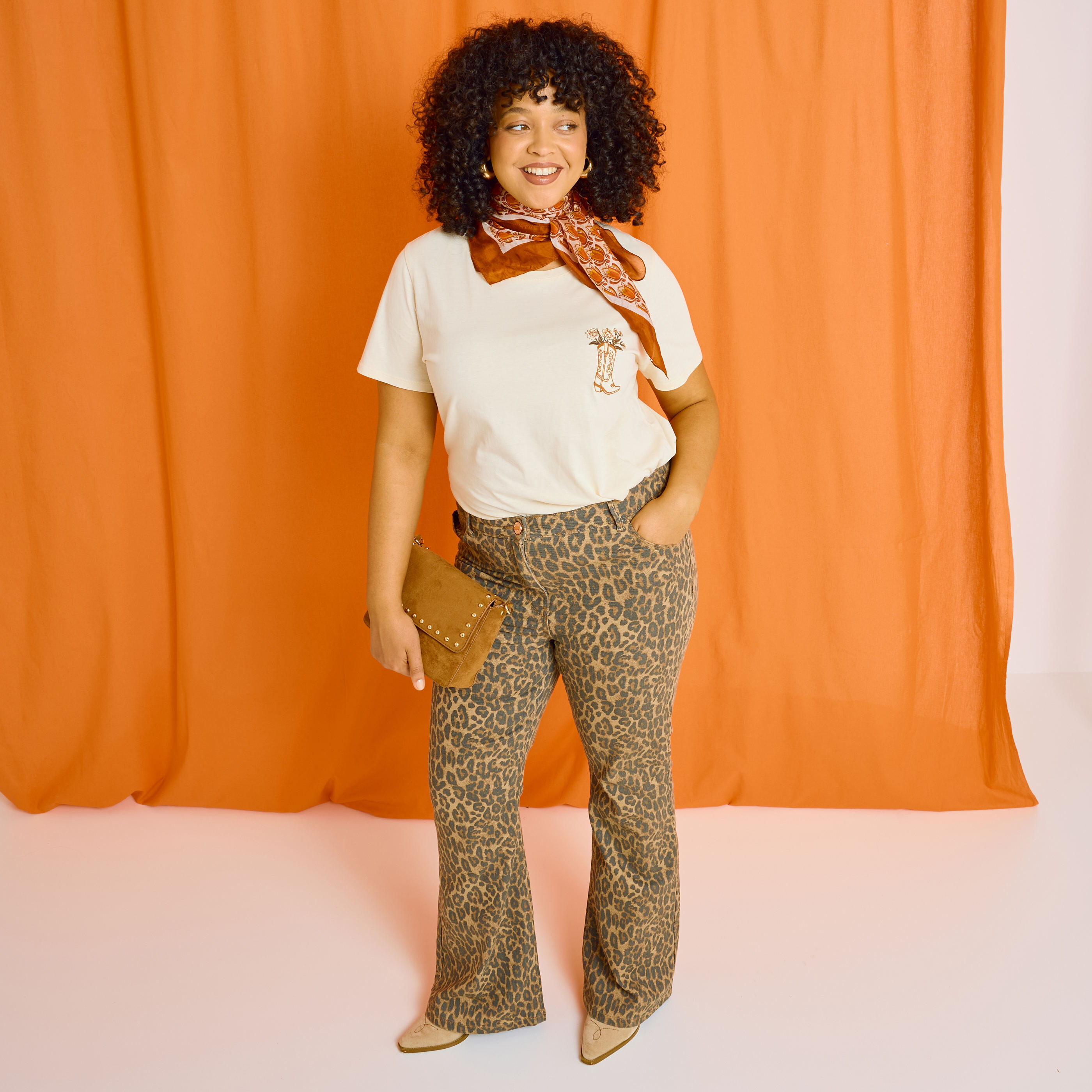 T shirt col rond femme