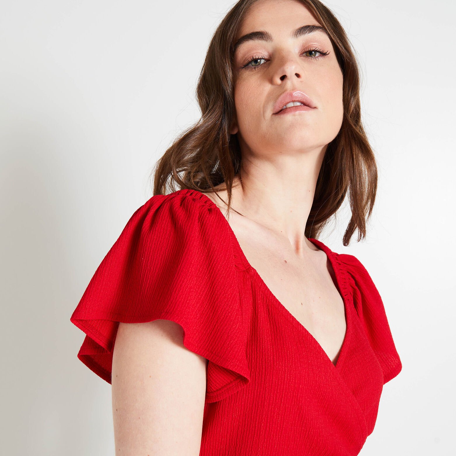 Robe cache-coeur femme