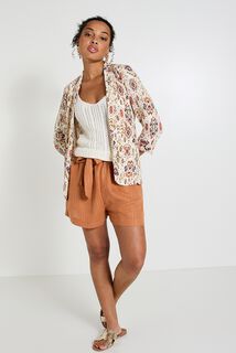 Veste fluide imprimée femme
