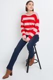 Pull Col rond à Rayures femme