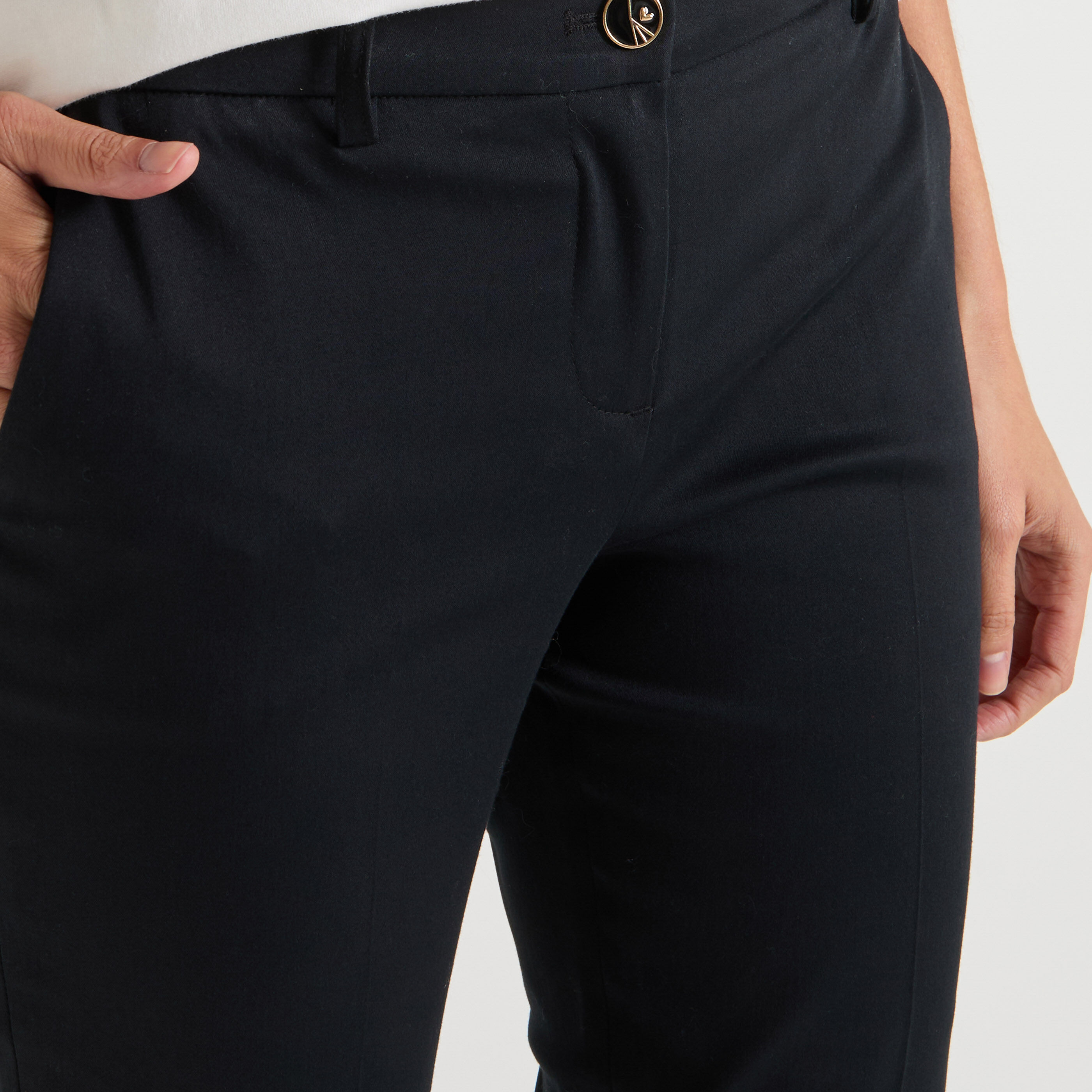 Pantalon cigarette femme