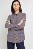 Chemise fluide imprimée femme