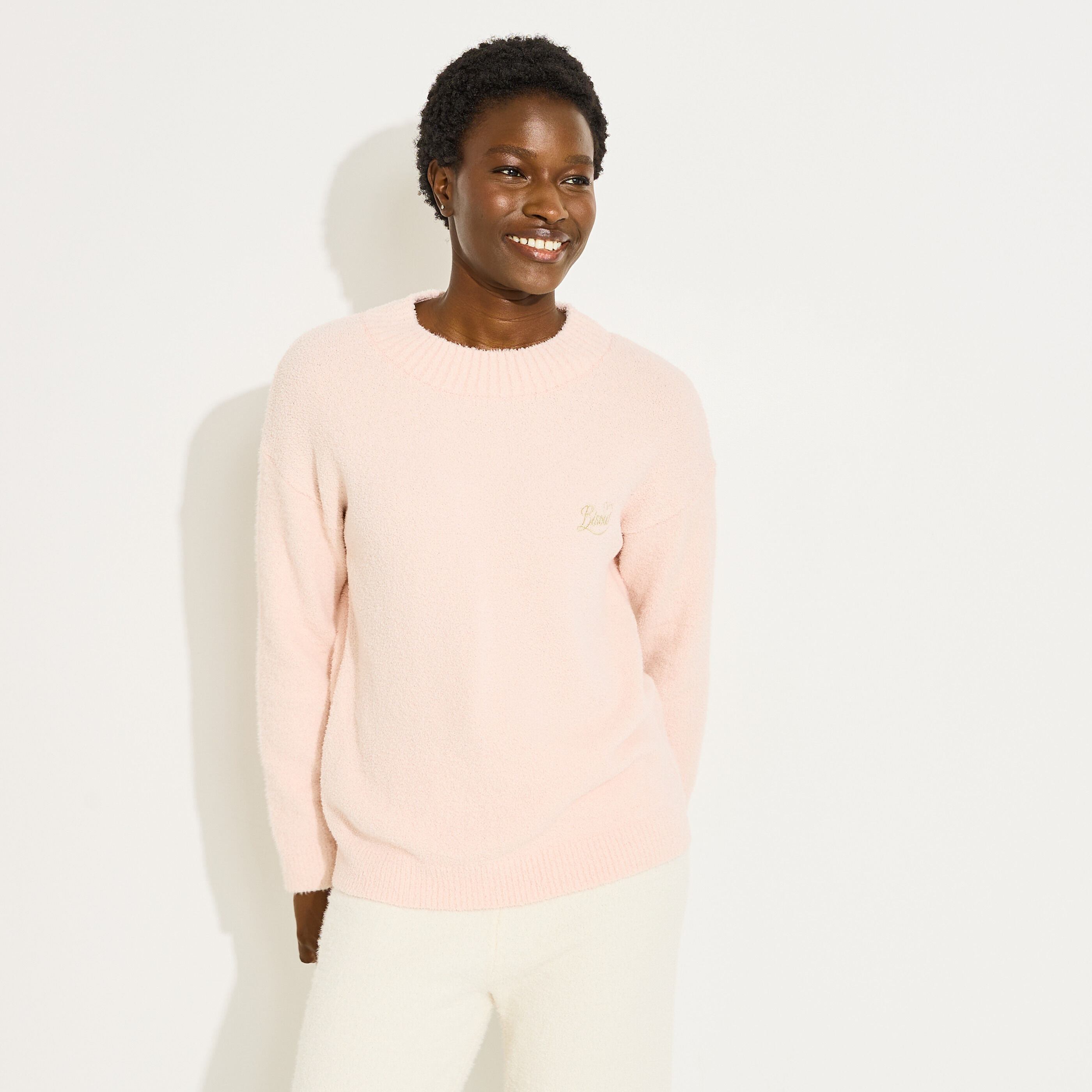 Pull de pyjama doux et fluffy femme
