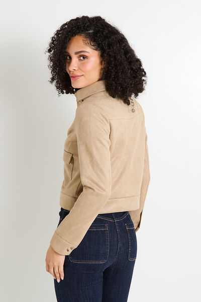 Blouson en suédine femme
