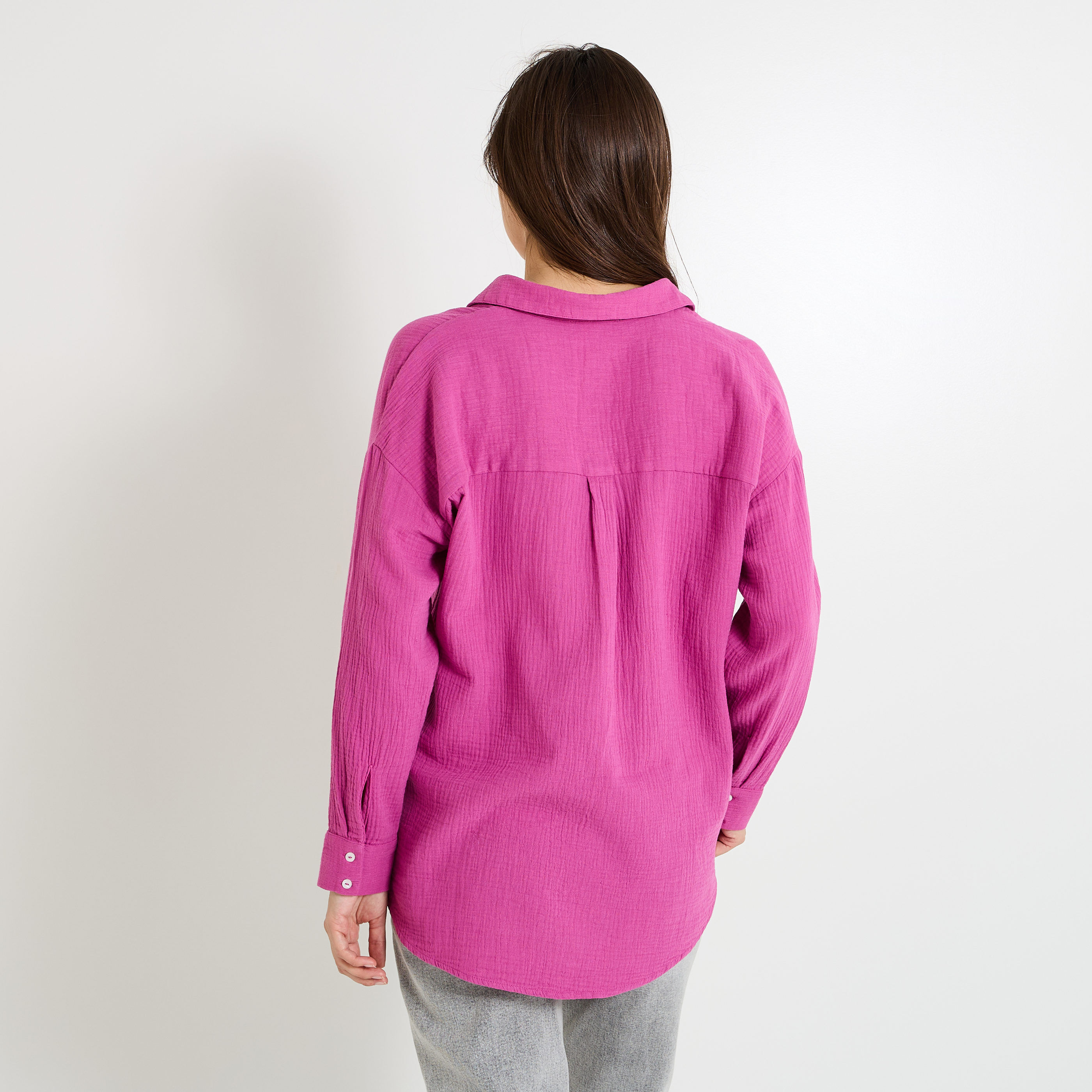 Chemise en gaze de coton femme