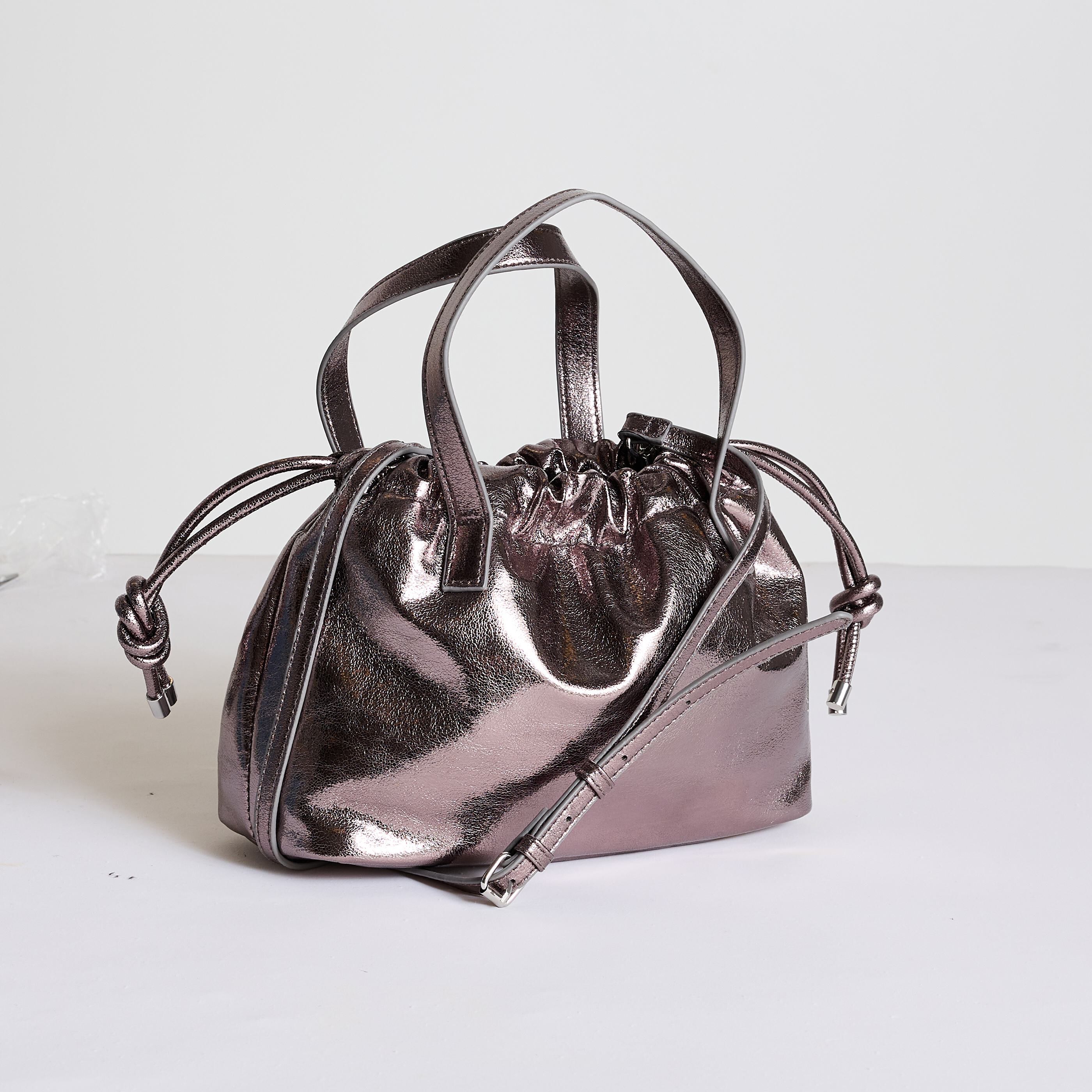 Sac bourse femme COULEUR ARGENT Graindemalice