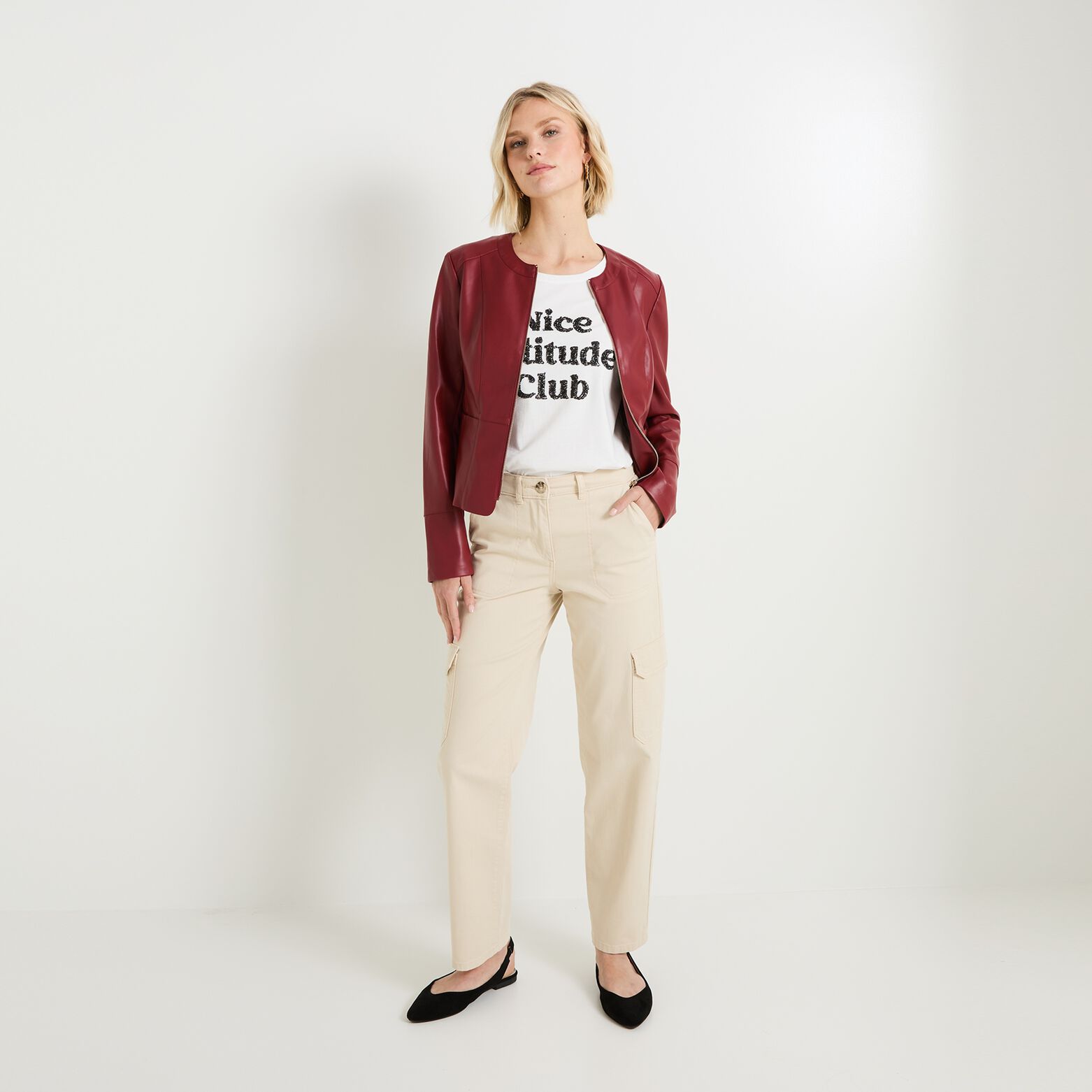 Veste simili femme