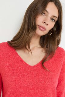 Pull col V femme