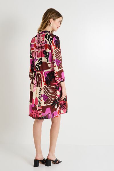 Robe fluide imprimée femme