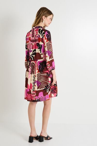 Robe fluide imprimée femme