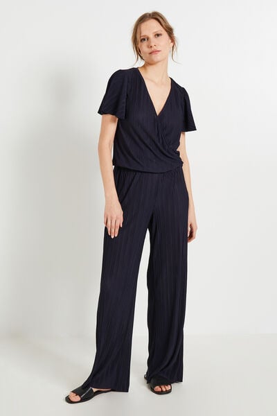 Combinaison maille froissée femme