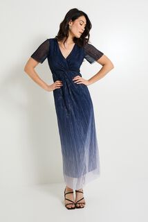 Robe longue irisée femme