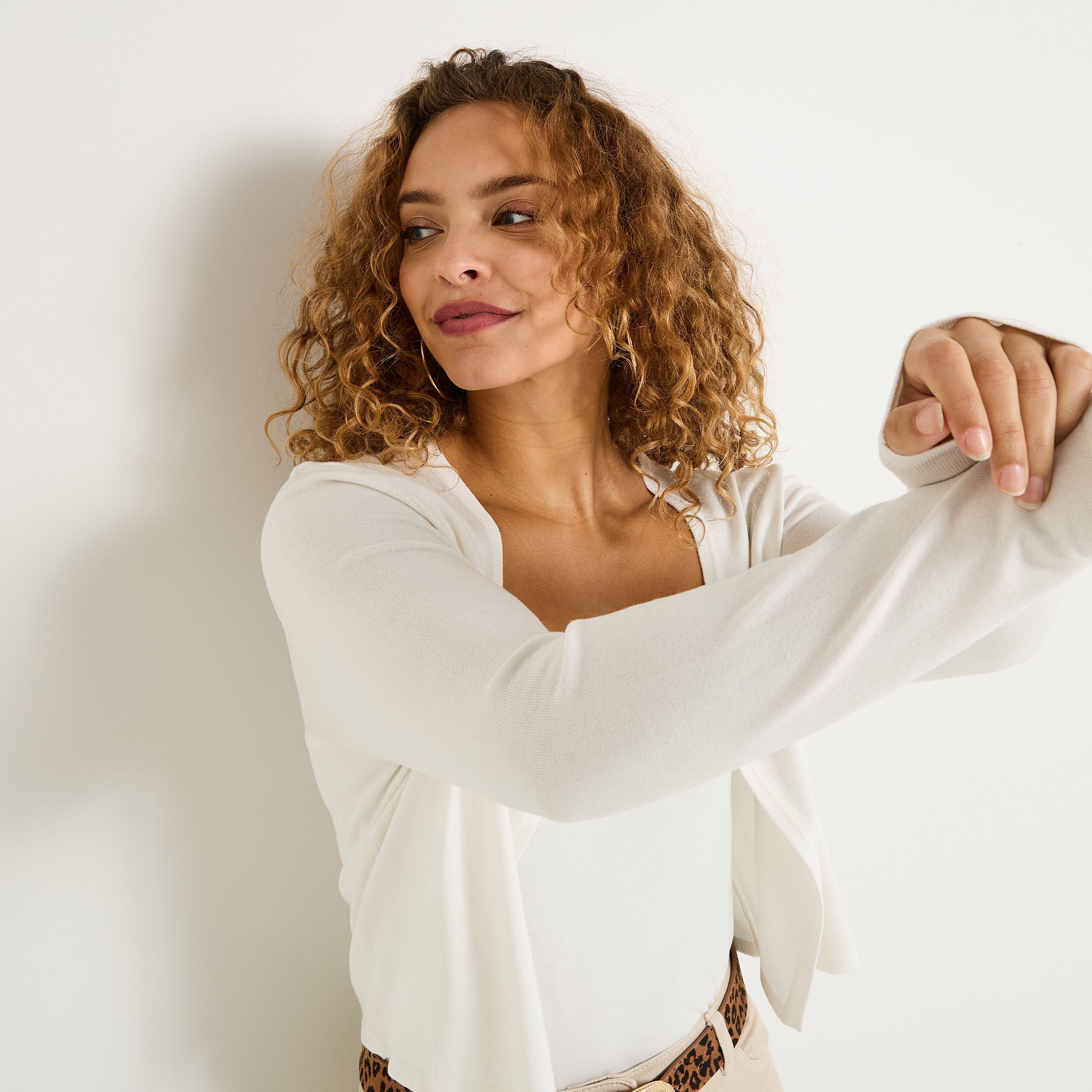 Gilet manches longues femme