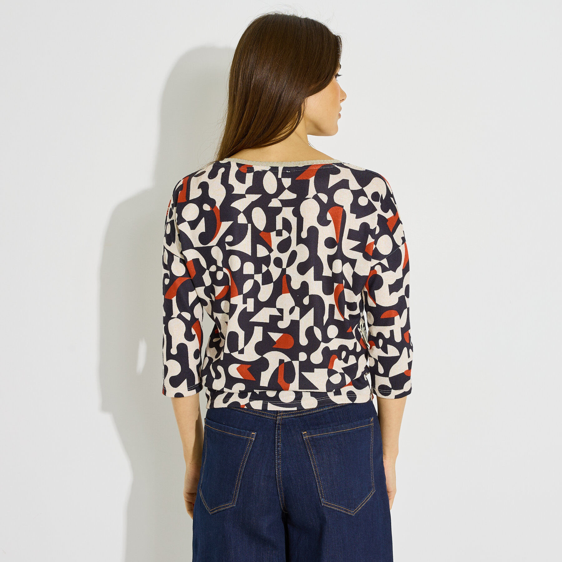 T-shirt manches 3/4 original femme