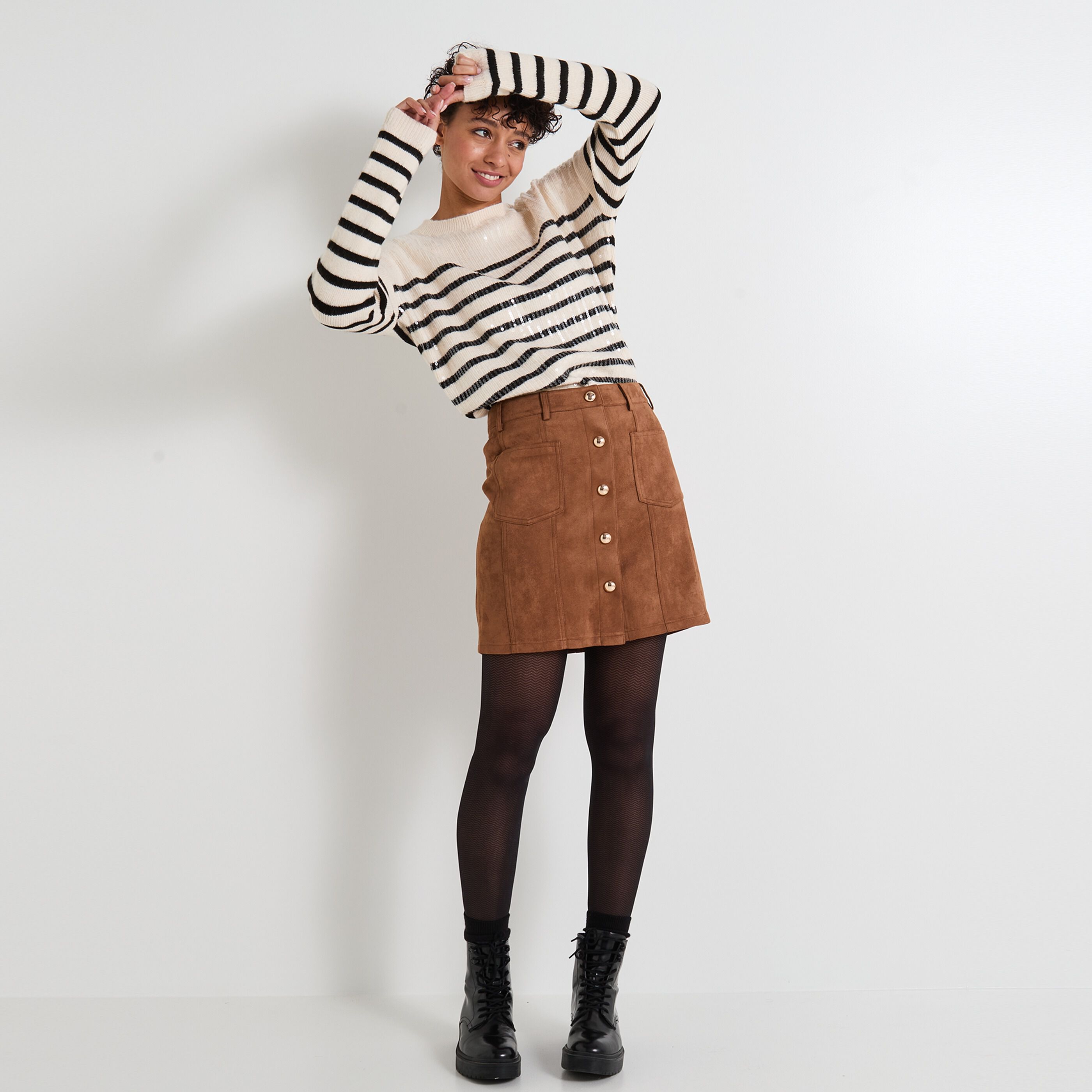 Jupe su&eacute;dine femme