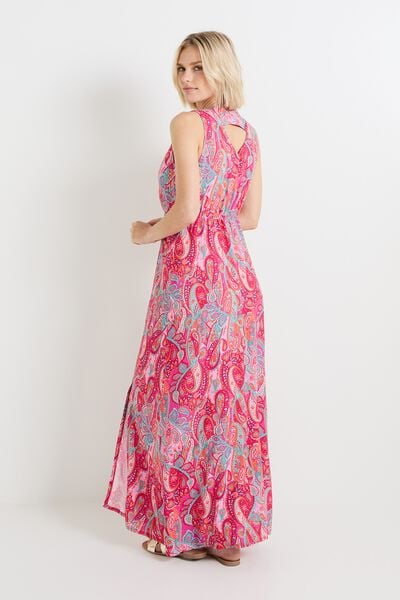 Robe longue imprimée femme