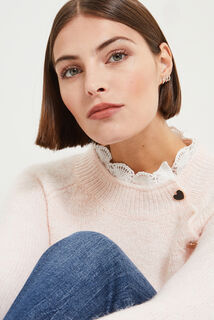 Pull col montant femme